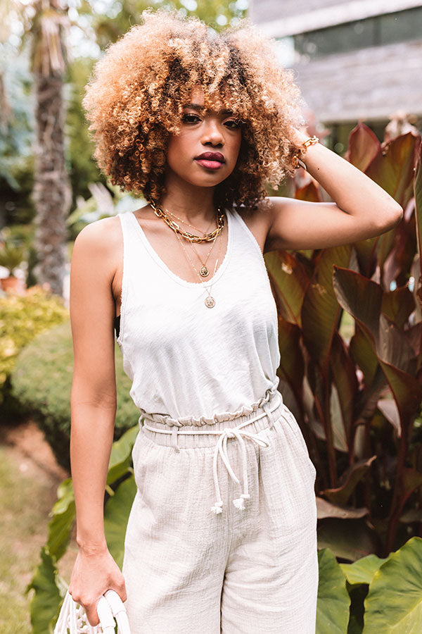 Sweet In Santorini Tank In Ivory