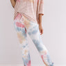 Sleeping In Tie Dye Joggers In Blue Image - 1
