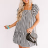 Regatta Bliss Stripe Shift Dress In Black Image - 1