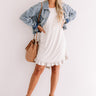 Social Hour Shift Dress In Stone Image - 1