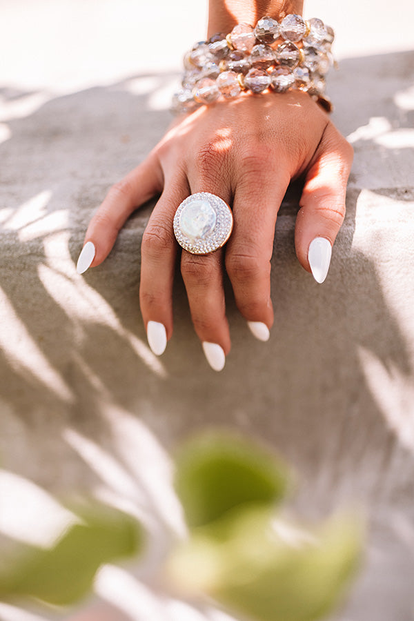 All The Compliments Mother Of Pearl Ring
