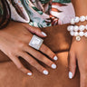 Endless Sparkles Mother Of Pearl Ring Image - 1
