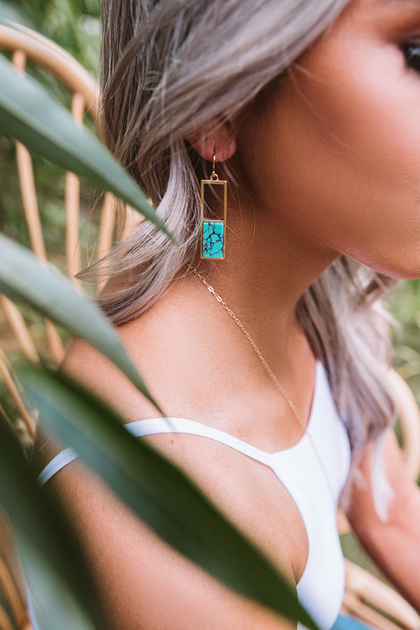 Minor Details Earrings In Turquoise