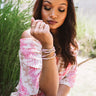 Sweet Friendship Bracelet Set In Blush Image - 1