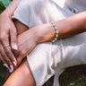 Kendra Scott Susanna Gold Link Bracelet in Sea Green Image - 1