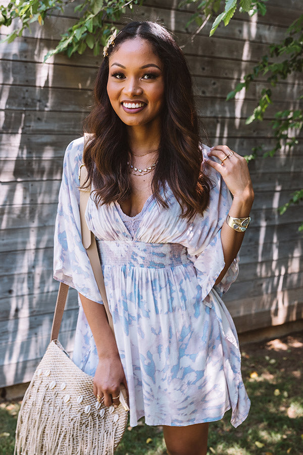 On A Beach Tie Dye Dress