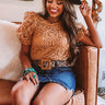 Crochet On Sunday Top In Camel Image - 1