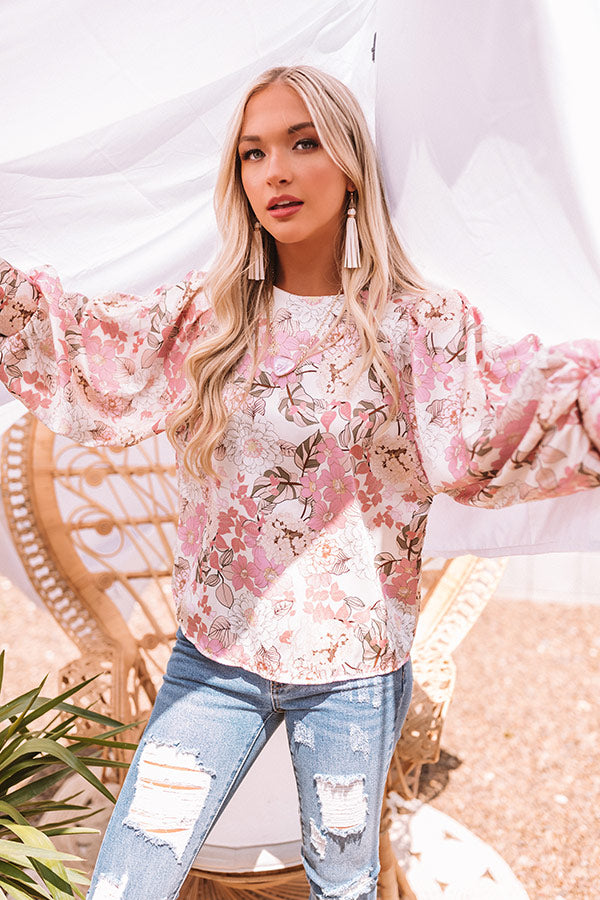 Paradise State Of Mind Floral Top