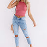 Sea Grove Gorgeous Tank In Dark Blush Image - 1