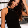 My BFF Seamless Crop Top In Black Image - 1