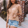 Here For You Burn Out Hoodie In Khaki Image - 1