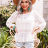 Set The Mood Top in Cream Image - 1