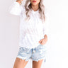Here For You Burn Out Hoodie In White Image - 1