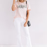Leopard Mama Tee In Peach Image - 1