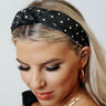 Brunch Bound Raffia Headband In Black Image - 1
