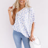 Grand Evening Leopard Top In Periwinkle Image - 1