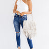 New City Ribbed Top In White Image - 1