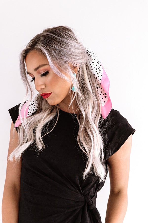 Cheek Kisses Polka Dot Scrunchie