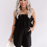 Timing Is Everything Romper In Black Image - 1