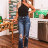New City Ribbed Top In Black Image - 1