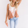 Bali Life Babydoll Tie Dye Top in Camel Image - 1
