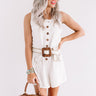 Sunshine Float Romper In Stone Image - 1