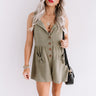 Sunshine Float Romper In Sage Image - 1