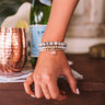Following Fashion Bracelet Set In Grey Image - 1