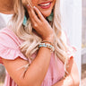 Following Fashion Bracelet Set In Aqua Image - 1