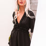 Brooklyn Rooftop Ruffle Romper In Black Image - 1