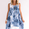 Rhythm And Sway Tie Dye Tunic Dress In Blue Image - 1