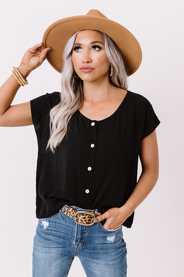 Hamptons Ready Shift Top In Black Image - 1
