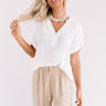You've Got The Beat Shift Top In White Image - 1