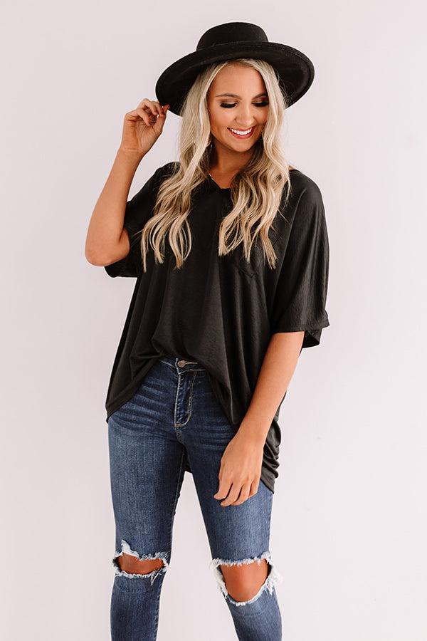SoCal Luxe Shift Top In Black Image - 1