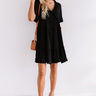 High Spirited Babydoll Dress In Black Image - 1