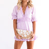 Brooklyn Rooftop Ruffle Romper In Lavender Image - 1