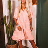 High Spirited Babydoll Dress In Pink Image - 1