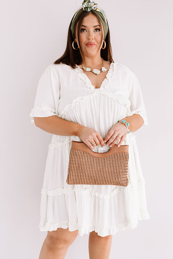 High Spirited Babydoll Dress In Ivory Curves Image - 2