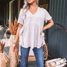 Best Effort Babydoll Top In Birch Image - 1