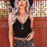 Well Balanced Knit Tank In Black Image - 1