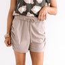 The Kynlee Knit Shorts In Taupe Image - 1