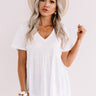 Best Effort Babydoll Top In White Image - 1
