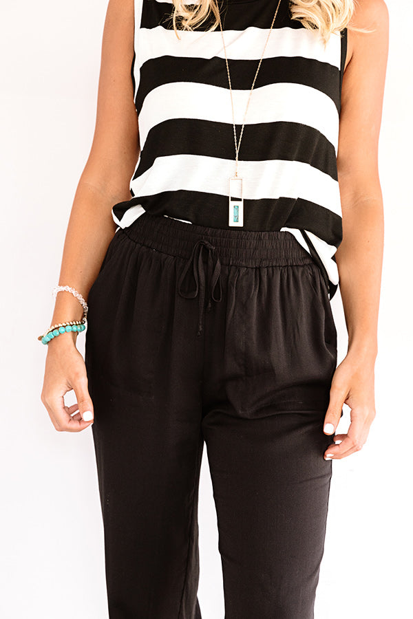 Side Hustle High Waist Pants In Black Image - 2