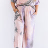 Tender Heart Tie Dye Pants In Blush   Curves Image - 1
