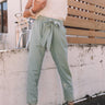 The Celia High Waist Trousers In Pear Image - 1
