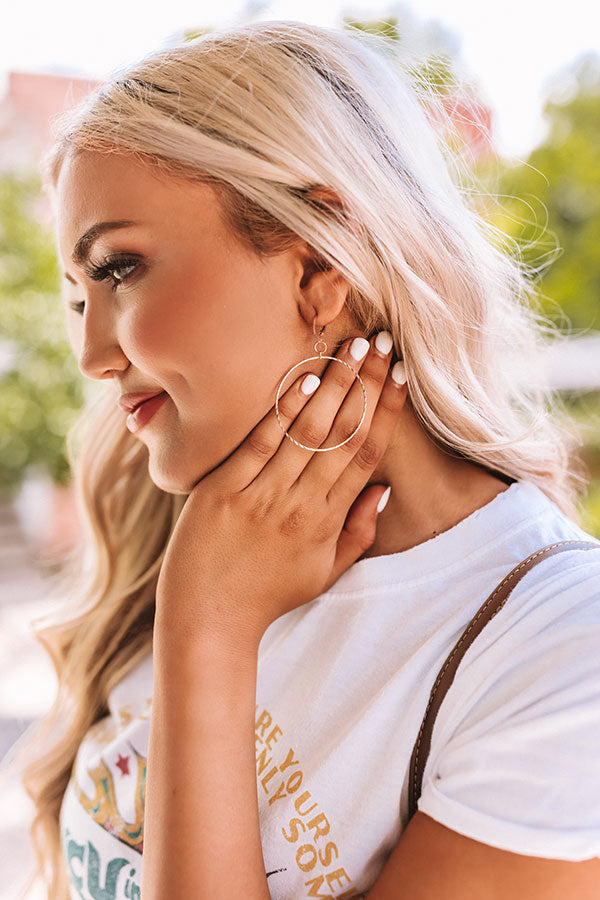 Brass Hoop Earrings