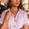 Wheel And Ruffled Pendant Necklace Image - 1
