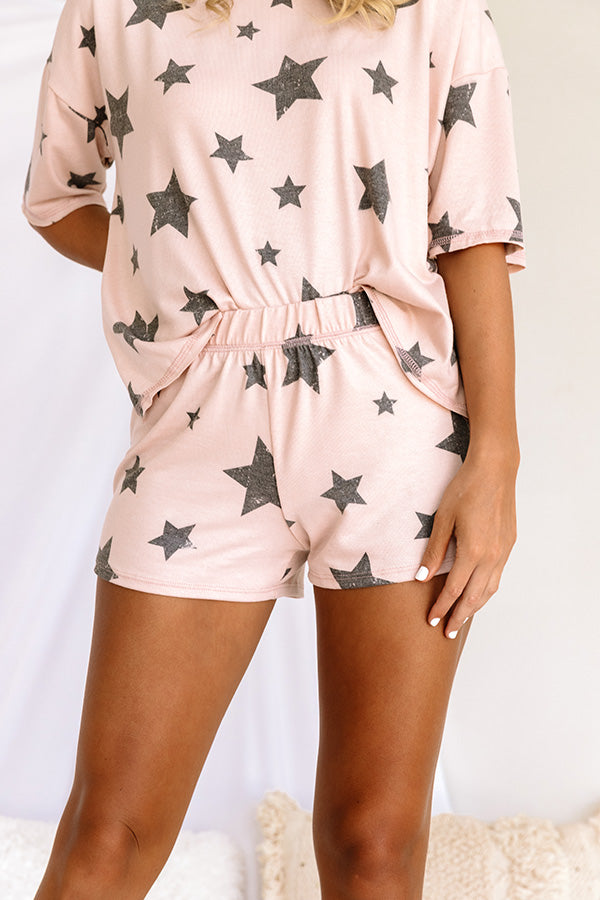 Dreamy Babe Shorts In Blush