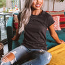 Poppy Punch Shift Tee In Black Image - 1