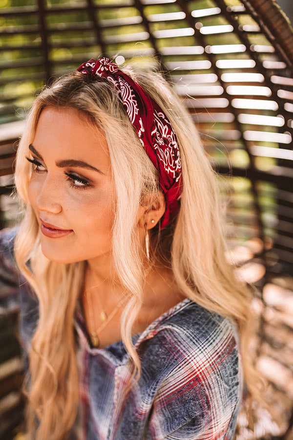 New Threads Paisley Scarf In Sangria